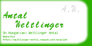 antal weltlinger business card